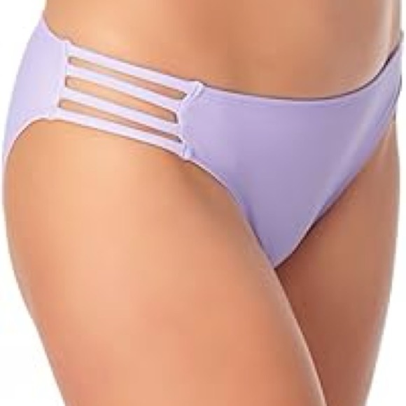 l*space kennedy bottom purple swim Lilac Blue Bikini Bottom sz M - Picture 7 of 7